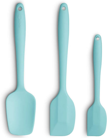 Silicone Spatula 3-piece Set, Ergonomic Handle High Heat-Resistant Spatulas by ALLWIN-HOUSEWARE