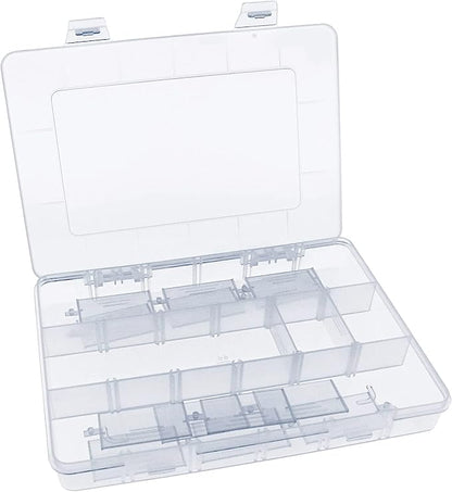 Xiaoyztan Clear Plastic Organizer, 18 Grids by Welcometoxiaoyztan