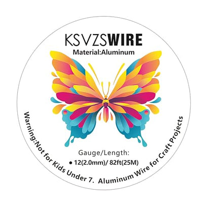 12 Gauge Aluminum Wire 82 Feet KSVZS Bendable Metal Wire - Image 3