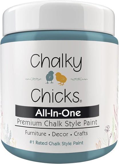 Chalky Chicks 8 Fl Oz Matte Y Blue Chalk Paint by ChalkyChicksFurniturePaint
