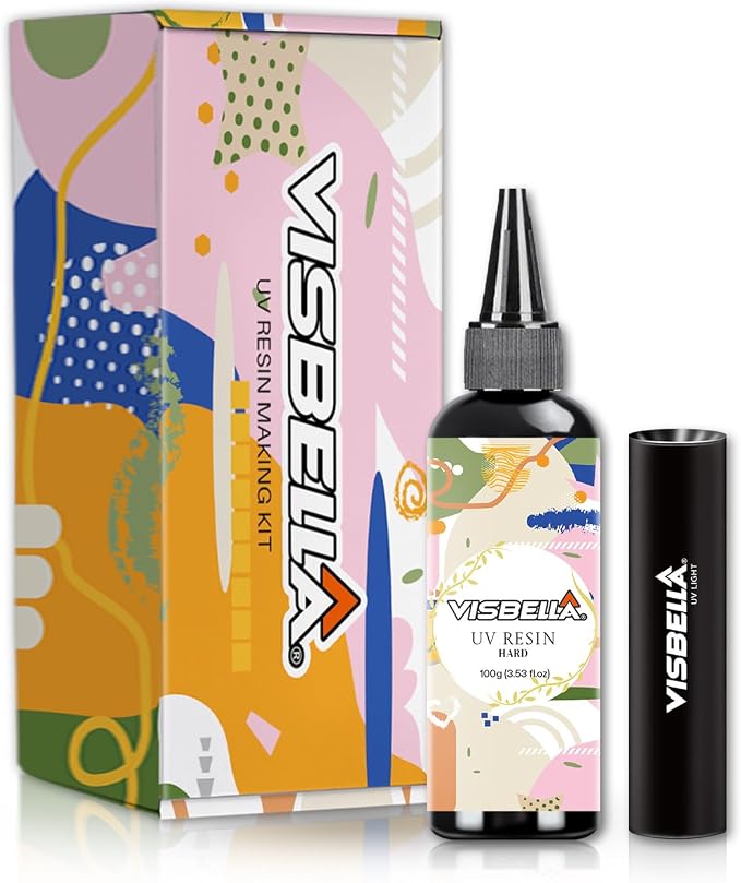 Visbella UV Resin Making Kit, Fast Curing Hard Type Clear Resin by Visbella