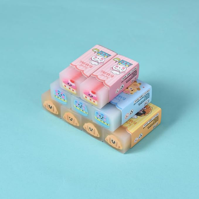18 Pack Dessert Erasers for Kids, Kawaii for Students, Jelly for School - Image 3
