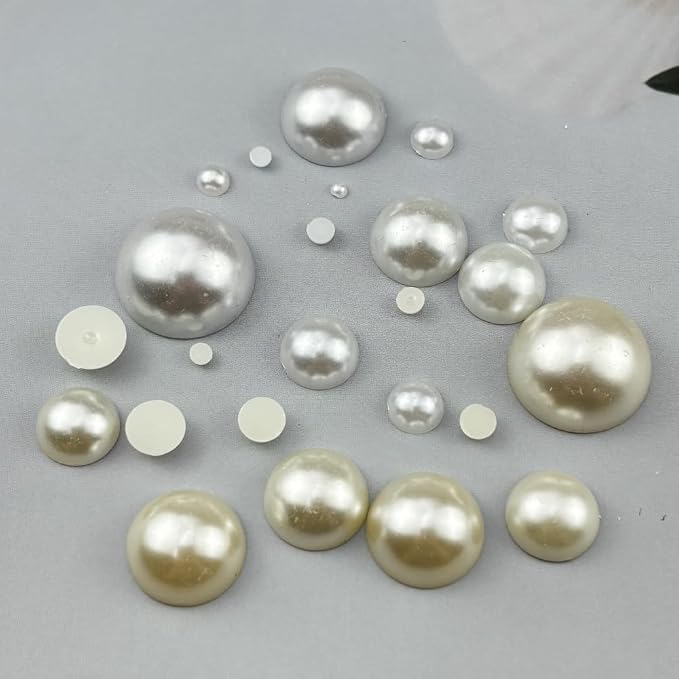 5000pcs 5mm Half Pearls for Crafts Flatback Round Half Pearl Beads for Jewelry - Image 3