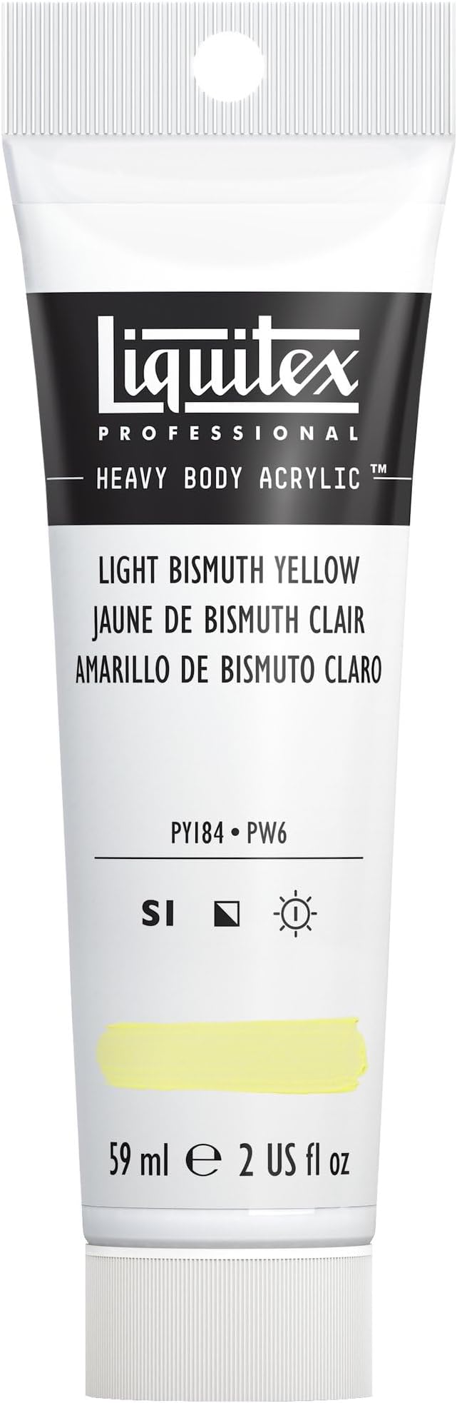 Liquitex Professional Heavy Body Acrylic Paint, 2-oz Tube, Light Bismuth Yellow by Liquitex