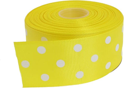 Polka Dot Grosgrain Ribbon 25 Yard Each Roll 100% Polyester by Unknown