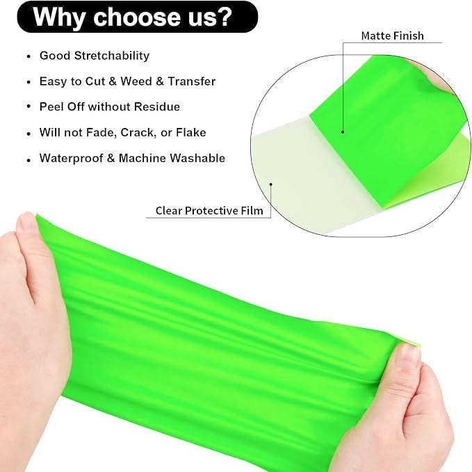 VINYL FROG Heat Transfer Vinyl Roll HTV Vinyl - Image 2