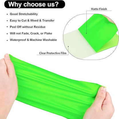 VINYL FROG Heat Transfer Vinyl Roll HTV Vinyl - Image 2