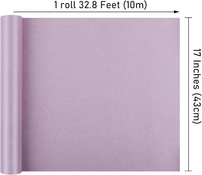 NESCCI Lavender Color Matte Wrapping Paper, Solid Color Pearly-Lustre Paper - Image 2