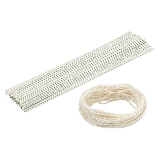 uxcell 100Pcs 2 Gauge Floral Wire, 11.81" Length Flower Stem Wires by uxcell