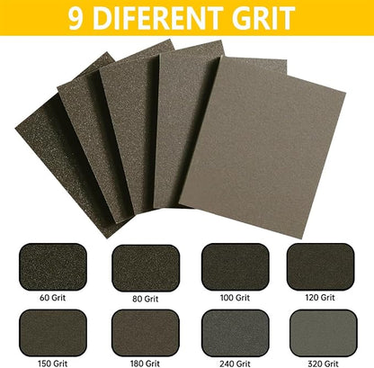 16PCS 180 Grits Sanding Sponge Fine Coarse Sanding Block, Washable and Reusable - Image 3