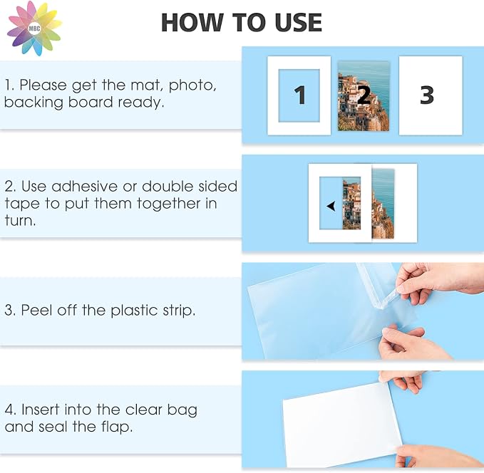 Mat Board Center, 16x20 for 11x14 White Picture Mat Sets - Image 6