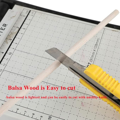 12 Pack Round Wood Dowel Rods 3/8x3/8x12 Inch Balsa Wood Sticks φ3/8 Inch - Image 6