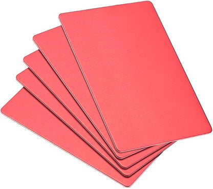 uxcell Blank Metal Card 80x50x1mm Anodized Aluminum Plate by uxcell