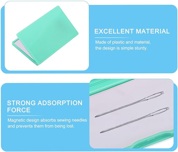 PATIKIL Magnetic Needle Storage Case, Plastic Portable Sewing Pin Keeper Needle - Image 3