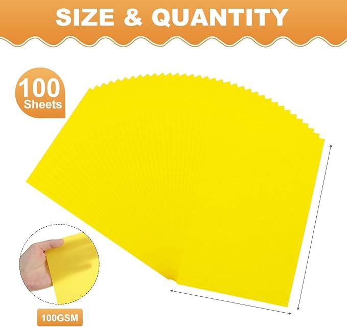 MECCANIXITY 100 Sheet Colored Vellum Paper 4" x 6", 100gsm Translucent - Image 2