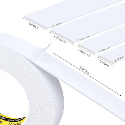 EVA Single-Sided Adhesive White Foam Tape 2inX16.4FT Single-Sided Sealing Strip - Image 2