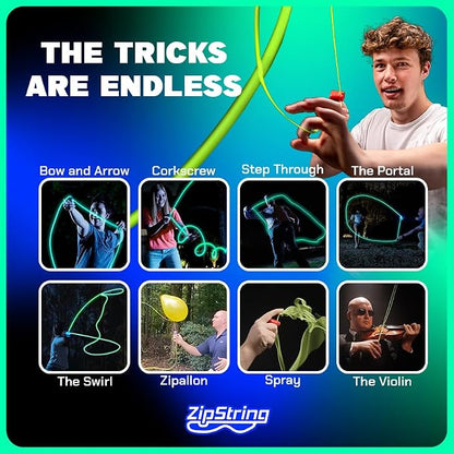 ZipString Luma - The Patented Glow-in-The-Dark Toy That Flies a Loop of String - Image 6