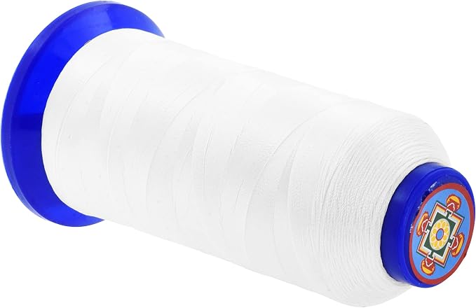 Mandala Crafts White Heavy Duty Thread -1500 Yds Tex 70 Thread - Image 2