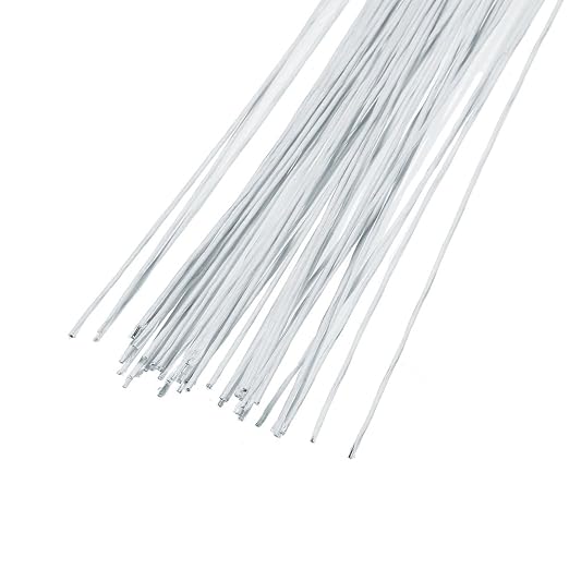 Decora 22 Gauge White Floral Wire 16 inch, 50/Package - Image 2