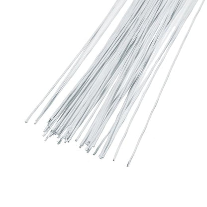 Decora 22 Gauge White Floral Wire 16 inch, 50/Package - Image 2