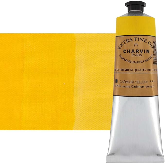 Charvin Extra Fine Oil Paint, Cadmium Yellow Medium 150 mL by Unknown