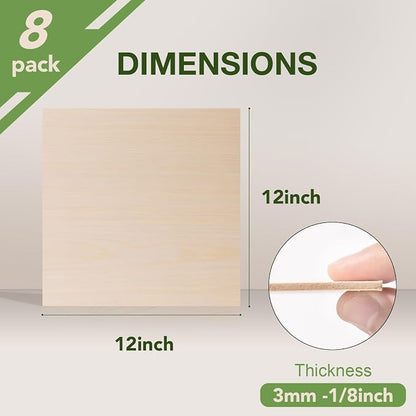 8 Pack Maple Plywood Sheets, 3mm Plywood - Image 2