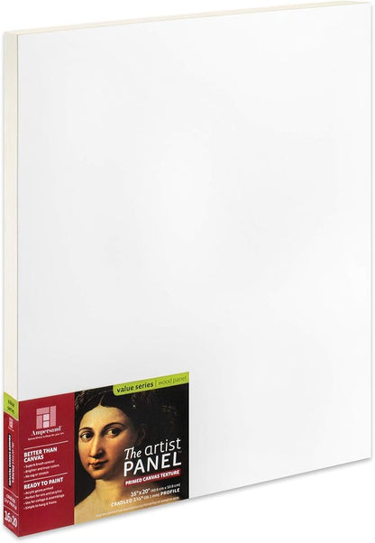 Ampersand Art Supply Wood Gesso Art Painting Panel: Canvas Texture, 1.5 Inch by AmpersandArtSupply