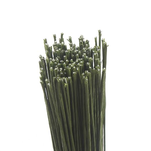 CCINEE 22 Gauge Dark Green Floral Wire Stem - Image 4