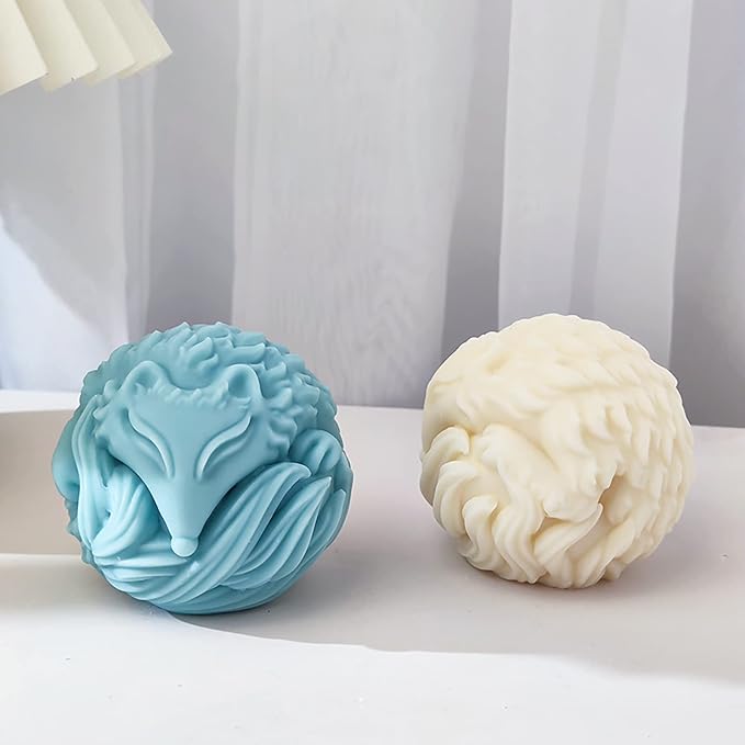 Fox Fox Candle Animal Wolf 3D Animal Candle Silicone Mold - Image 6