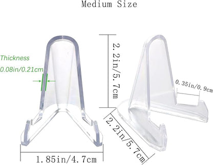 36 PCS Acrylic Display Holder Clear Display Easel Stands - Image 2