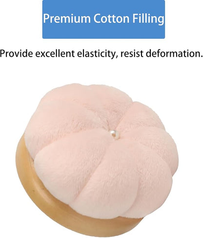 Hilltian Pin Cushion for Sewing, Wooden Base Sewing Pincushion - Image 3