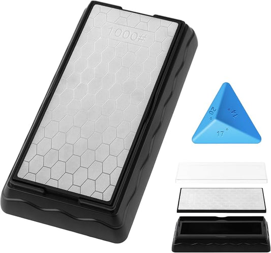 Double-sided Diamond Sharpening Stone, Knife Sharpening Stone by KITANIS