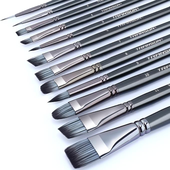 Transon Artist Paint Brush Set of 12 - Image 7