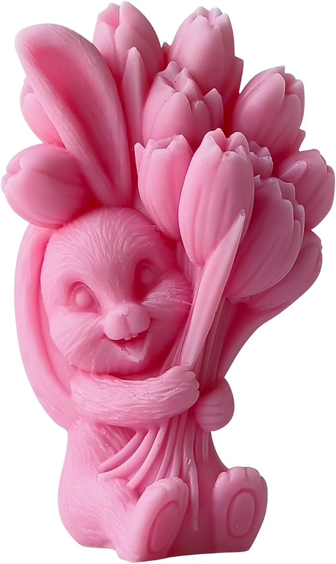 Rabbit Tulip Animal Soap Mold - Image 4