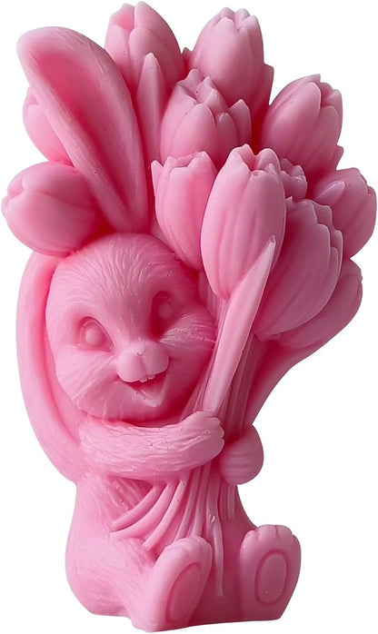 Rabbit Tulip Animal Soap Mold - Image 4