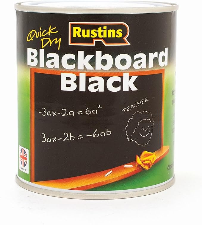 Rustins Blackboard Black Paint 500ml by Rustins