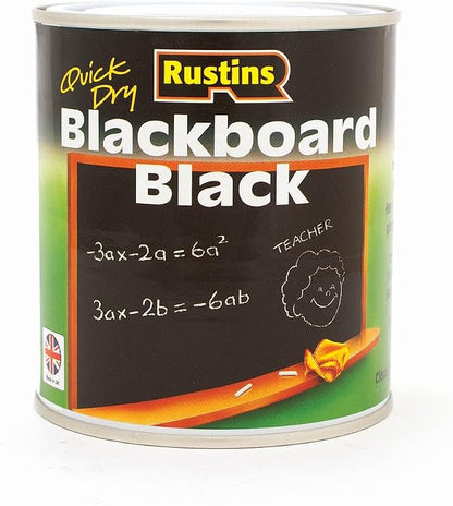 Rustins Blackboard Black Paint 500ml by Rustins