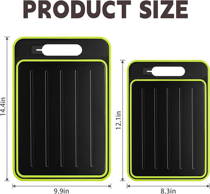 Cutting Board Double Sided, Large Size+Small Size, Food Grade Stainless steel - Image 2