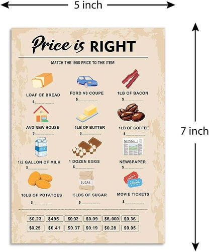 QUPT 90th Birthday Party Games, Price is Right Games, Birthday Party Supplies - Image 2