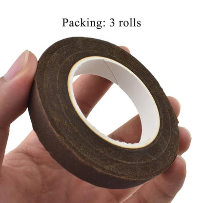 HAHIYO Brown 3Rolls 0.5Inch Wide Floral Tape - Image 6