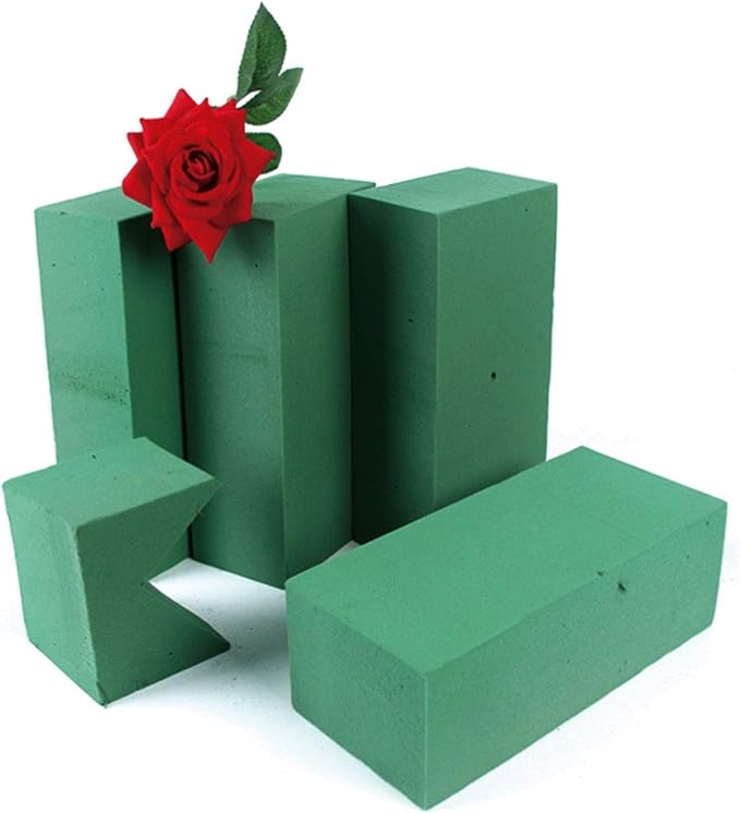 6 PCS Floral Foam Bricks, Florist Flower Foam Green Bricks Flower Arrangement - Image 2