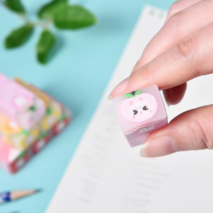 18 Pack Fruit Rabbit Jelly Erasers - Image 7