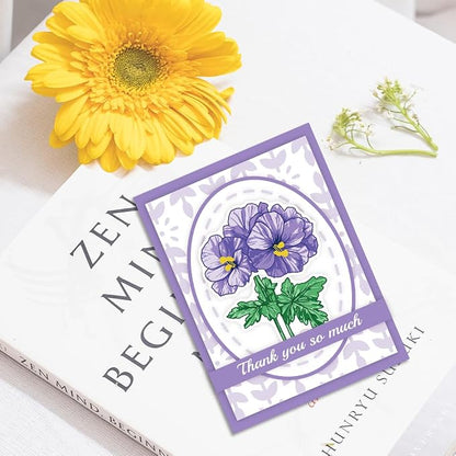 ORIGACH Geranium Layering Stencil Stamp and Die Set - Image 4