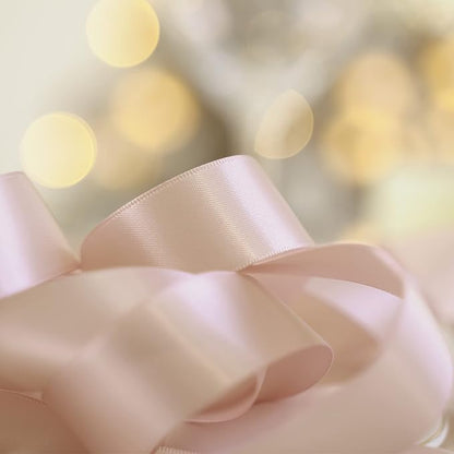 HUIHUANG Satin Ribbon 1 inch Vanilla Silk Satin Ribbon 50 Yards Double Face - Image 3