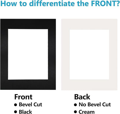 Egofine 11x14 Black Picture Mats Pack of 14, Frame Mattes - Image 7