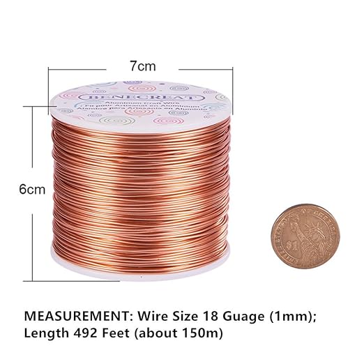 BENECREAT 9 10 12 15 17 18 20 Gauge Aluminum Wire Anodized Jewelry Craft Making - Image 2