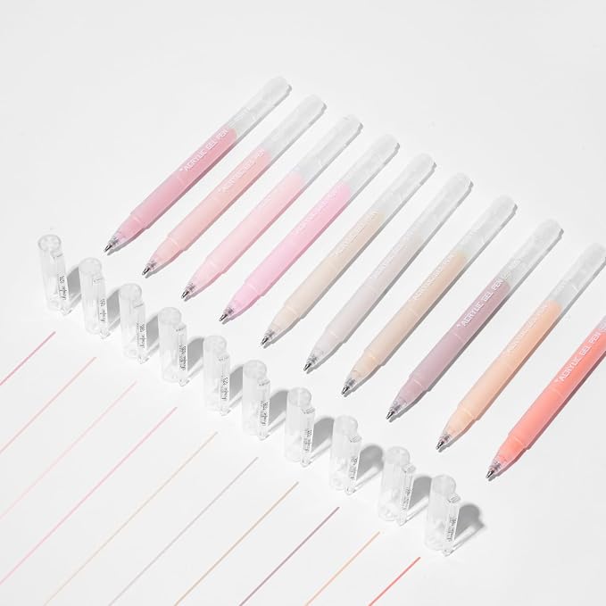 ROSYMENG 10 Colors Acrylic Gel Pens Set, Big-Capacity Ink Acrylic Paint Pen by Unknown