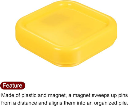 HARFINGTON Magnetic Pin Cushion Square Plastic Magnetic Sewing Pin Holder - Image 4
