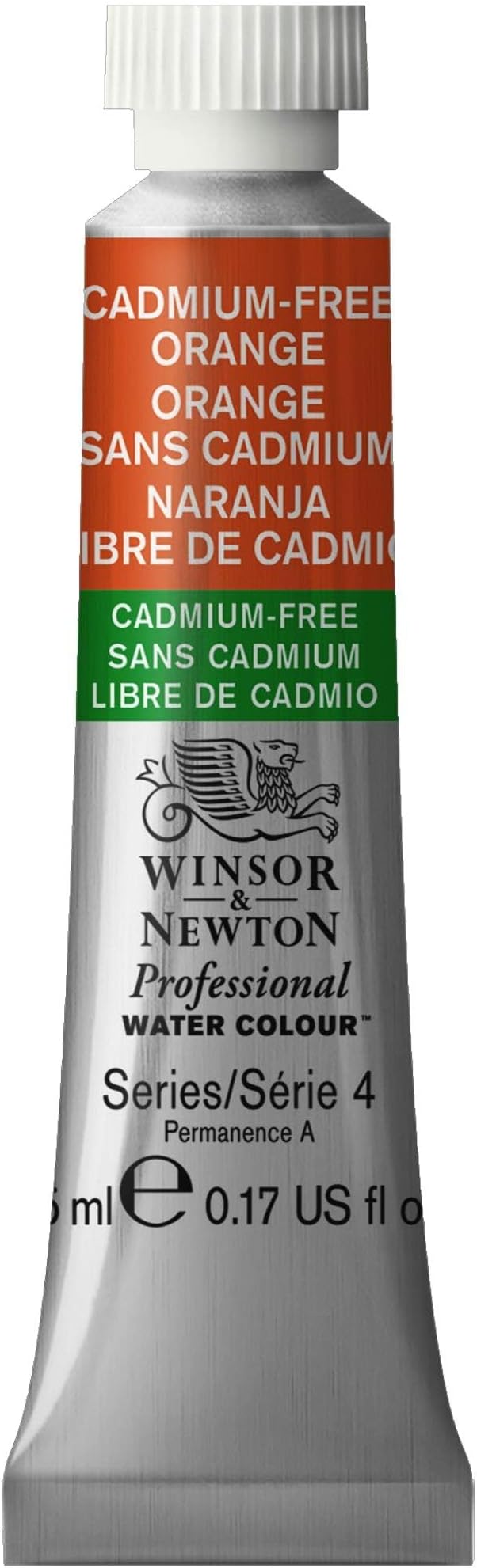 Winsor & Newton Professional Watercolor, 5ml Tube, Cadmium-Free Orange by WinsorNewton