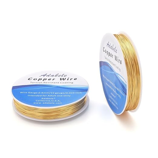 Adabele 249 Feet Premium Tarnish Resistant Round Jewelry Wire Copper Beading - Image 2